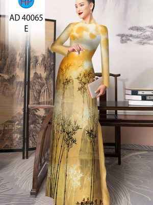 Vải Áo Dài Phong Cảnh Tre Trúc AD 40065 33